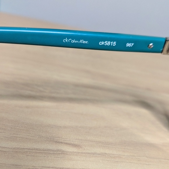 Calvin Klein Teal Glasses - Picture 7 of 8